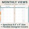bloom daily planners 2026-2027 Academic Planner, 13 Month Soft Cover Monthly & Weekly, 8.5" x 11", Stickers Included, Painted Peonies